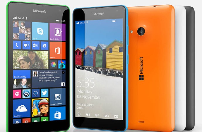 Lebih 500.000 Microsoft Lumia 535 masuk India