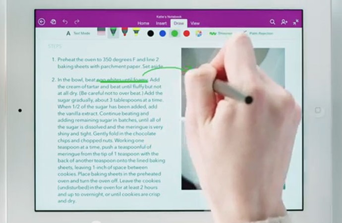 OneNote baru, pekerjaan menjadi mudah di iPad