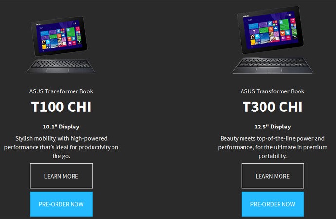 Spesifikasi Asus Transformer Book Chi