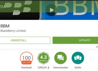 BBM capai 100 juta unduh di Google Play