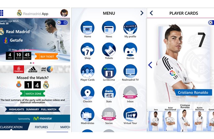 Aplikasi Real Madrid hadir ke Windows Phone