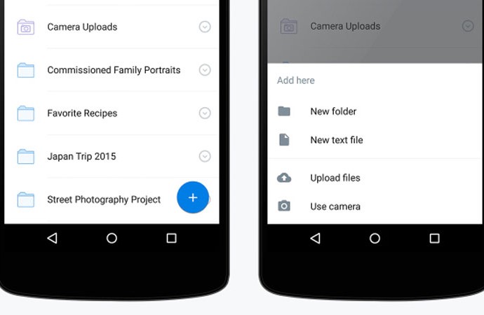 Ambil foto dan langsung simpan di Dropbox