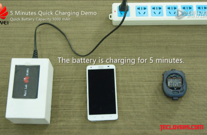 Isi baterai smartphone setengah dari kapasitas hanya dalam 5 menit