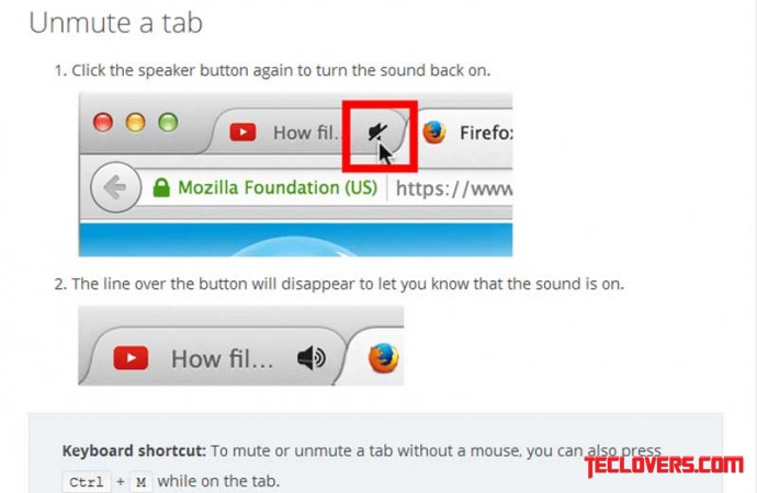 Mute sound sekarang bisa dari tab Firefox