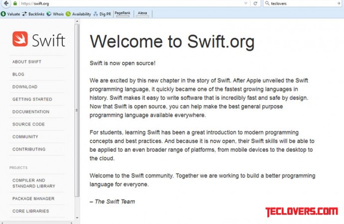 Apple rilis Swift versi open source