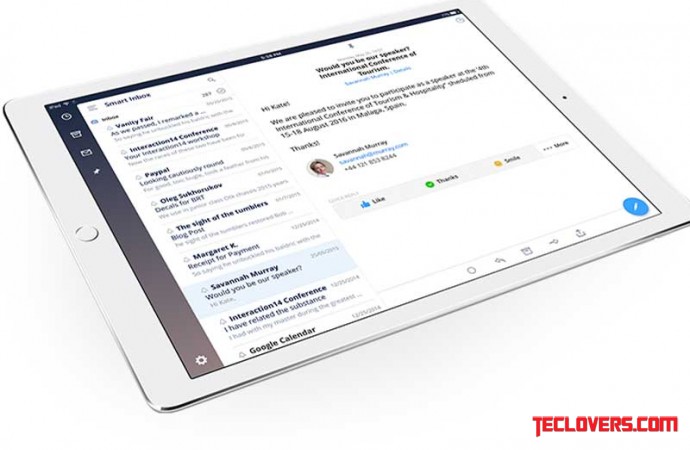 Aplikasi email Spark sekarang tersedia untuk iPad