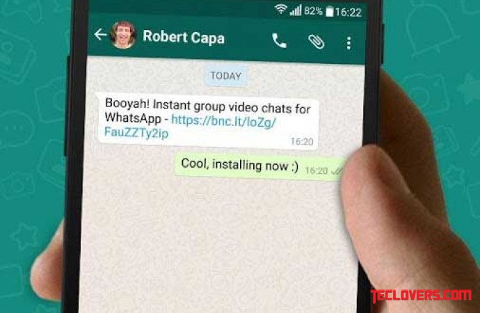 Melakukan video call dengan WhatsApp