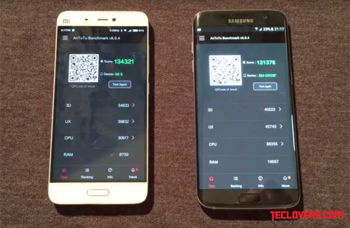 Xiaomi Mi5 vs Samsung Galaxy S7