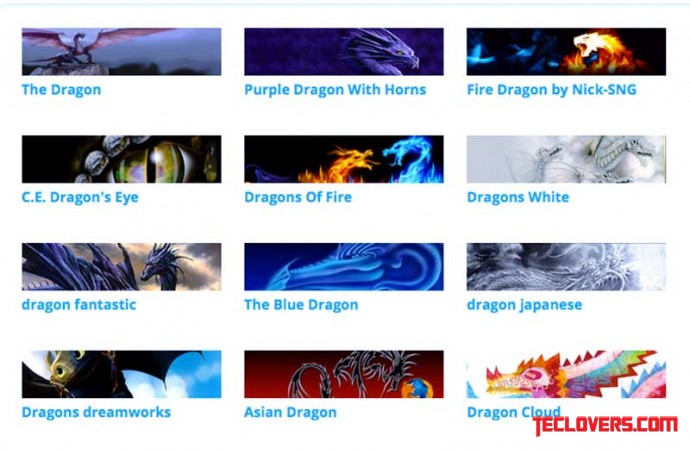 Ini 12 tema dragon pada Firefox